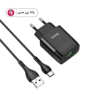 شارژر با کابل HOCO C72Q QC3.0 TYPE-C