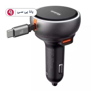 شارژر فندکی 3 پورت 80 وات با کابل متصل تایپ سی مک دودو مدل MCDODO CC-4850