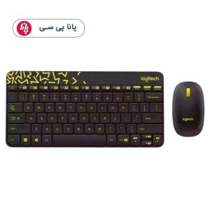 کیبورد و موس بیسیم لاجیتک مدل LOGITECH MK240 - مشکی زرد